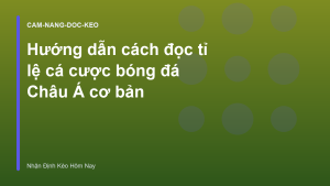 Read more about the article Hướng dẫn cách đọc tỉ lệ cá cược bóng đá Châu Á cơ bản